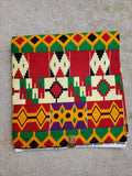 Red Kente Headwrap
