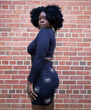 Logo Crazy (Black) Skirt Set