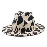 Cow Print (White) Fedora