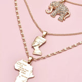 Triple Golden Necklace