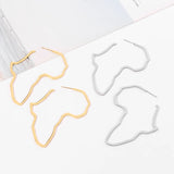 Gold & Silver Plated Africa Earrings
