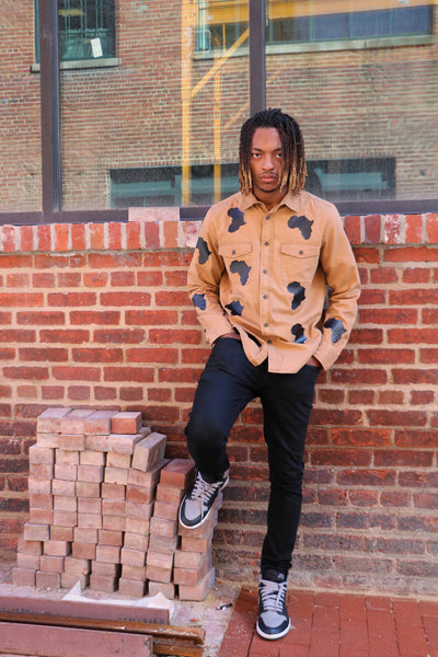 Africa Spot Button Down