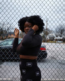 Logo Crazy (Black) Skirt Set