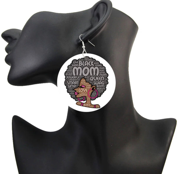 Black Mom Earrings