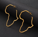 Gold & Silver Plated Africa Earrings