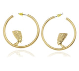 Nefertiti Hoop Earrings