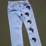 Black Africa Denim Jeans