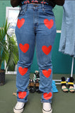 Heart Denim Jeans
